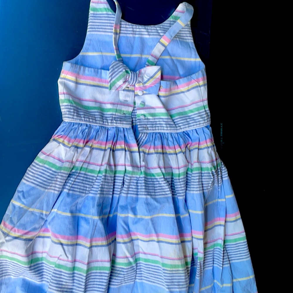 Striped Cotton Cotton Poplin Dress